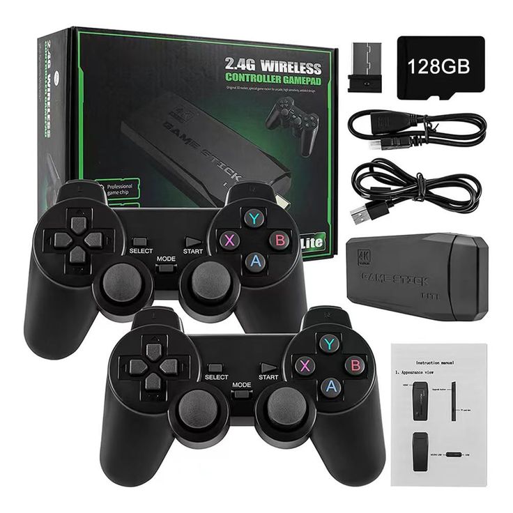 CONSOLA DE JUEGOS RETRO CON DOS CONTROLES
